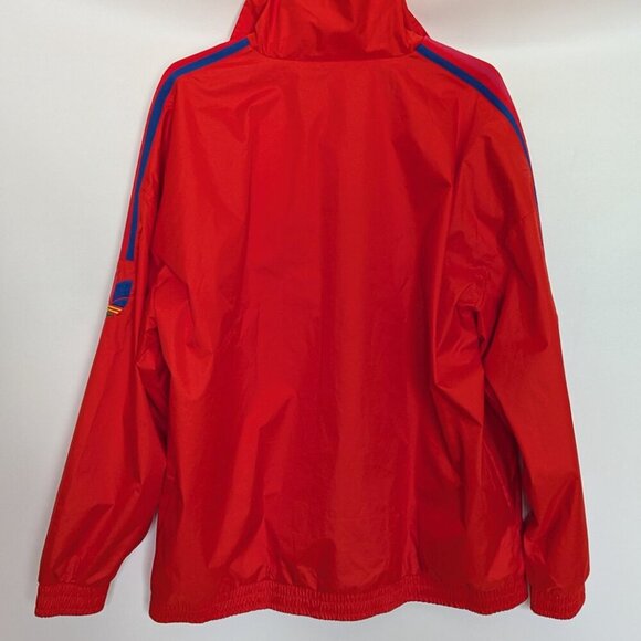 Adidas Men's Originals 3D Trefoil 3 Stripes Track Jacket Size XL Red - Picture 3 of 10